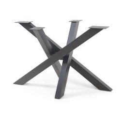 Cadru de masa Umala 115x65x72 cm din otel negru pentru proiecte DIY