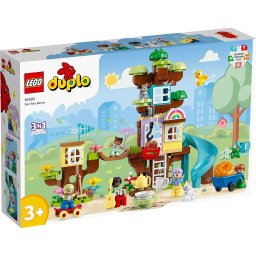 LEGO DUPLO Casa din Copac 3in1 10993, set creativ pentru copii 3+ ani