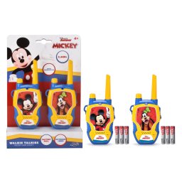 Set walkie talkie Mickey si Goofy pentru copii, 2.4 GHz, 100 m