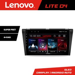 Navigatie Mazda 3 2009-2014 Lenovo Lite D4, Android, 4+64 GB
