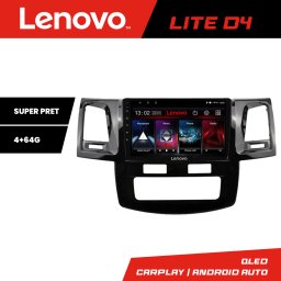 Navigatie Toyota Hilux 2008-2014 Lenovo Lite D4 4+64 GB Android