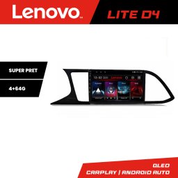 Navigatie Android Seat Leon 2014-2020 Lenovo Lite D4 4+64 GB