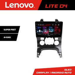 Navigatie Android Lenovo Lite D4 pentru Peugeot 3008/2008/5008, 4+64 GB