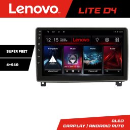 Navigatie Android Lenovo 4GB+64GB pentru Peugeot 407 2004-2011