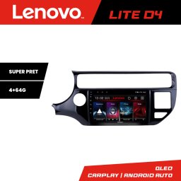 Navigatie Android Lenovo Lite D4 pentru Kia Rio 2014-2017, 4+64 GB