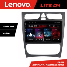 Navigatie Android Mercedes C W203 2001-2007 Lenovo 4+64 GB USB