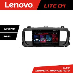 Navigatie Android Lenovo 4+64 GB pentru Citroen Jumpy, Proace, Traveller