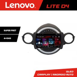Navigatie Android Mini Cooper 2007-2011 Lenovo Lite D4, 4+64 GB