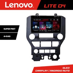 Navigatie Android Lenovo pentru Ford Mustang 2015-2020, 4+64 GB, Waze