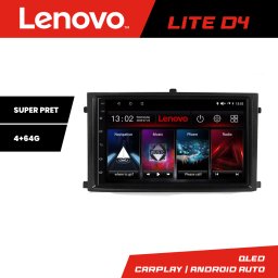 Navigatie Android Lenovo pentru SsangYong Rexton 2019+ 4GB RAM 64GB