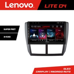 Navigatie Android Subaru Forester 2007-2013 Lenovo 4+64 GB cu Waze si USB