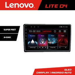 Navigatie Android Ford Lenovo 4GB+64GB cu CarPlay pentru Transit, Focus si Kuga