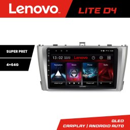Navigatie Toyota Avensis 2009-2015 Lenovo Lite D4 4+64 GB Android