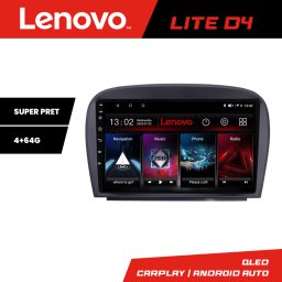 Navigatie Android Mercedes SL W230 2004-2011 Lenovo 4+64 GB cu Waze si USB