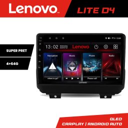 Navigatie Android Jeep Wrangler 2018+ Lenovo Lite D4, 4GB RAM, 64GB