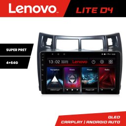 Navigatie Android Toyota Yaris 2008-2011 Lenovo 4+64 GB, Waze, USB