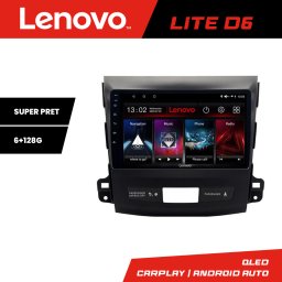 Navigatie Android Lenovo pentru Mitsubishi Outlander 2007-2012, 6+128 GB