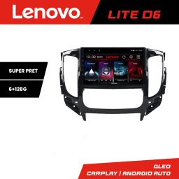 Navigatie Android Lenovo 6+128 GB pentru Mitsubishi L200 2014-2020