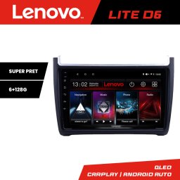 Navigatie Android Lenovo pentru VW Polo 2014+ 6+128 GB, Waze, USB