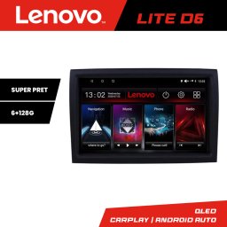 Navigatie Lenovo Lite D6 pentru Fiat Ducato 2006-2021, Android 6+128 GB