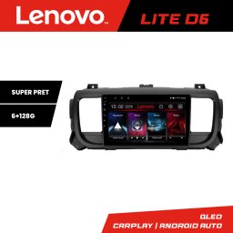 Navigatie Android Lenovo 6+128 GB pentru Citroen Jumpy, Proace, Traveller