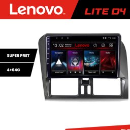 Navigatie Volvo XC60 2008-2012 Lenovo Android 4+64 GB cu Waze, USB si Radio