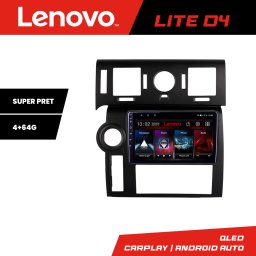 Navigatie Android Lenovo 4+64 GB pentru Hummer H2 2002-2008 cu Waze