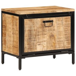Dulap de pantofi, 60x35x53 cm, lemn masiv de mango brut GartenMobel Dekor