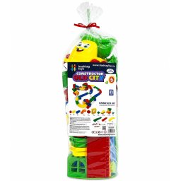 Set constructor Orasul Vechi 2 cu 83 piese si masinuta pentru copii