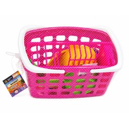 Set vesela pentru copii cu cos si maner, 20 piese, multicolor