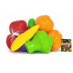 Set 11 legume de jucarie educative in plasa pentru copii 3+ ani