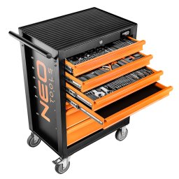Dulap de scule NEO TOOLS cu 7 sertare si 129 unelte incluse