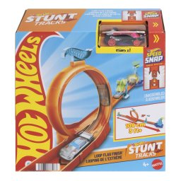 Pista Hot Wheels pentru cascadorii cu bucla si masinuta inclusa
