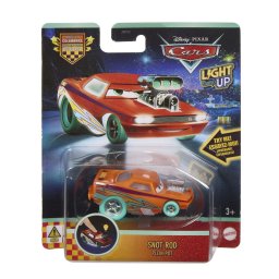 Masinuta Disney Pixar Cars Snot Rod luminoasa, scara 1:55