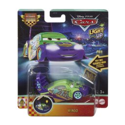 Masinuta Disney Pixar Cars Wingo luminoasa, scara 1:55, Mattel