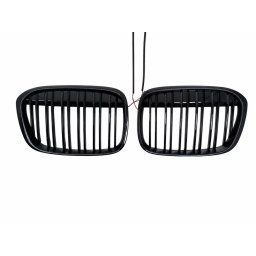 Grila centrala iluminata BMW X1 F48/F49 2015-2019 negru lucios M Design