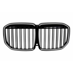 Grila centrala iluminata BMW X7 G07 2018-2022, negru lucios, M Design