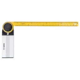 Echer reglabil din aluminiu Topex, 500 x 240 mm, pentru masurare unghiuri
