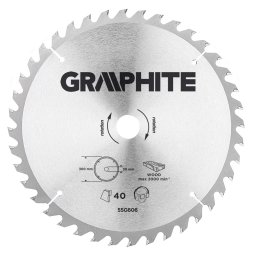 Disc circular pentru lemn Graphite 300 x 30 mm, 40 dinti vidia