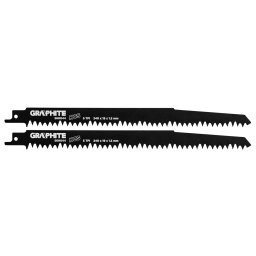 Panza pentru fierastrau sabie HCS 240 mm, 5TPI, pentru lemn, set 2 buc