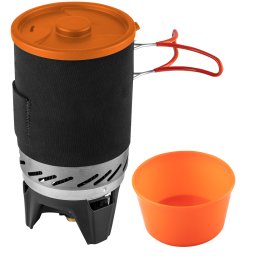 Set camping 3 in 1 cu arzator, oala si bol, NEO TOOLS