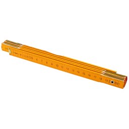 Metru pliabil din lemn 1 m galben Topex pentru masuratori precise