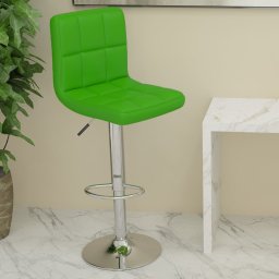 Scaun de bar, verde, piele ecologica GartenMobel Dekor