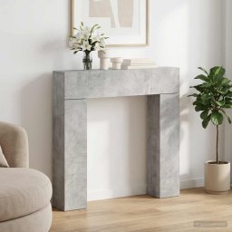 Cadru pentru semineu Gri Beton 102 x 18 x 100,5 cm GartenMobel Dekor