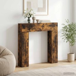 Cadru pentru semineu Stejar fumuriu 102 x 18 x 100,5 cm GartenMobel Dekor