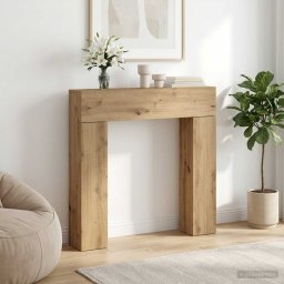 Cadru pentru semineu Stejar Artizanal 102 x 18 x 100,5 cm GartenMobel Dekor