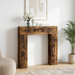 Cadru pentru semineu Stejar fumuriu 102 x 18 x 100,5 cm GartenMobel Dekor