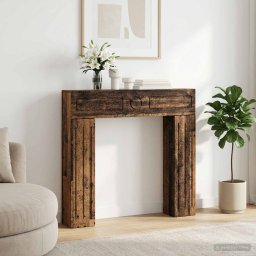 Cadru pentru semineu Lemn vechi 102 x 18 x 100,5 cm GartenMobel Dekor
