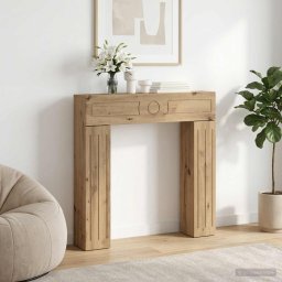 Cadru pentru semineu Stejar Artizanal 102 x 18 x 100,5 cm GartenMobel Dekor