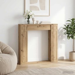 Cadru pentru semineu Stejar Artizanal 100 x 20 x 100 cm GartenMobel Dekor